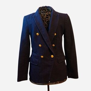 Banana Republic Women's Navy Military Cut Away Sailor Blazer. Size 0